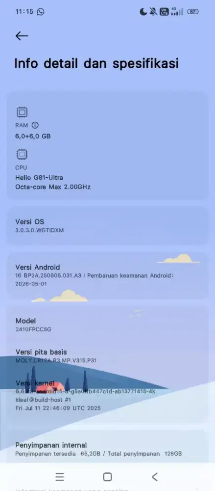 POCO C75. Second