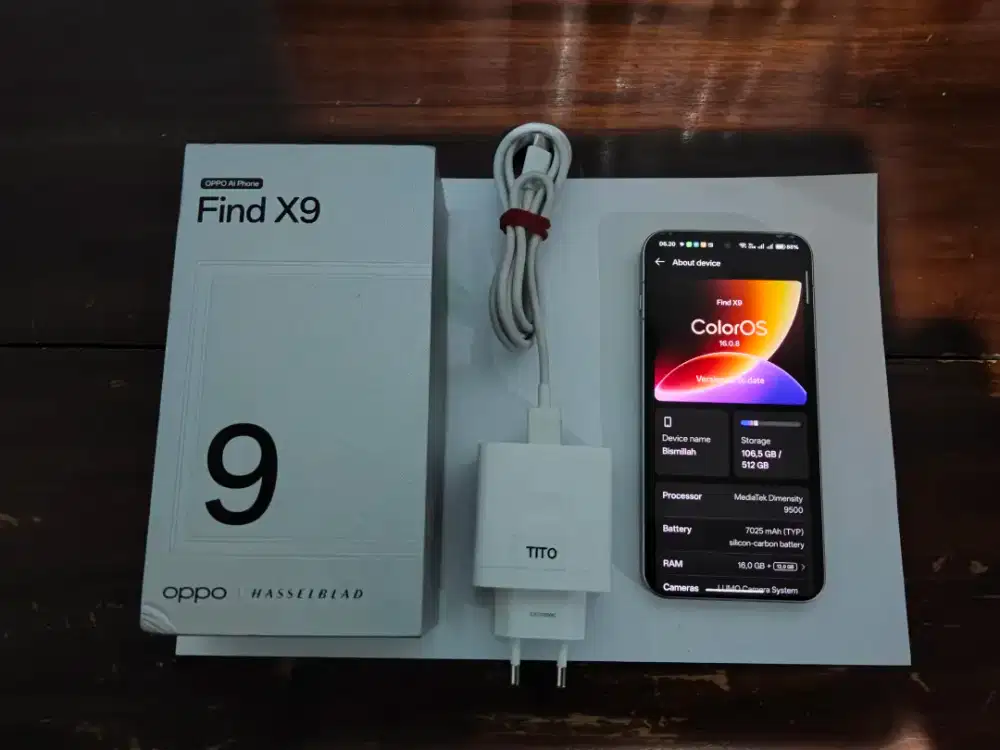 Oppo Find X9 16/512 Garansi Resmi sd Des 2026