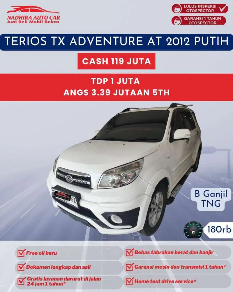 Terios TX Adventure AT 2012 Putih