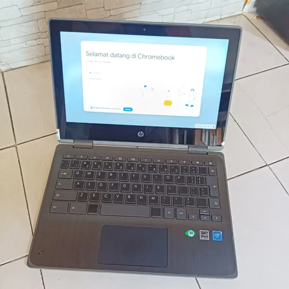 Laptop Crombook Hp X360 Layar sentuh