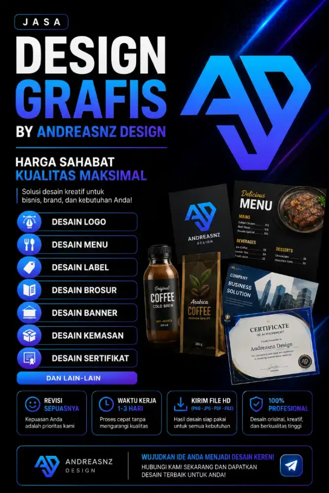 JASA DESIGN GRAFIS - LOGO/BROSUR/BANNER/POSTER/DLL