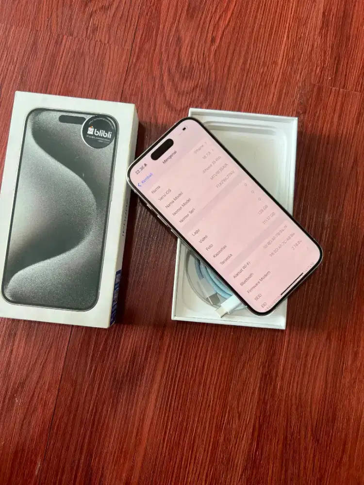 iPhone 15 Pro  128 Bh 82%