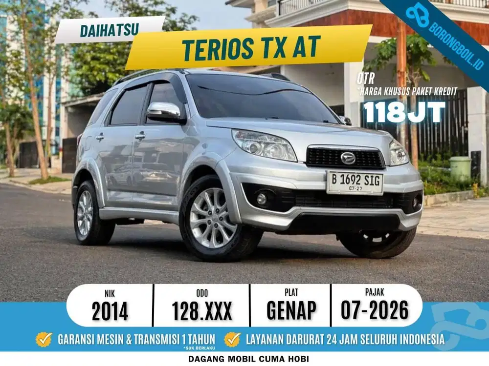 TERMURAH!!TERIOS TX AT 2014 SIAP PAKAI