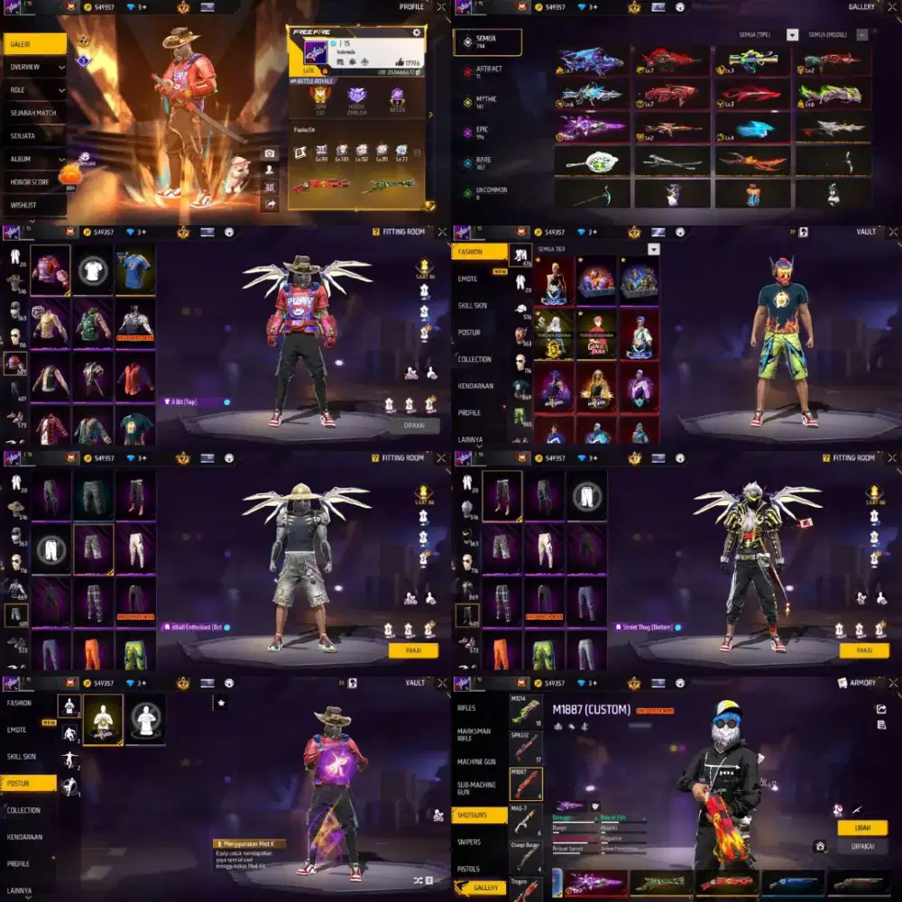 JUAL BELI AKUN FF AMANAH TEPERCAYA