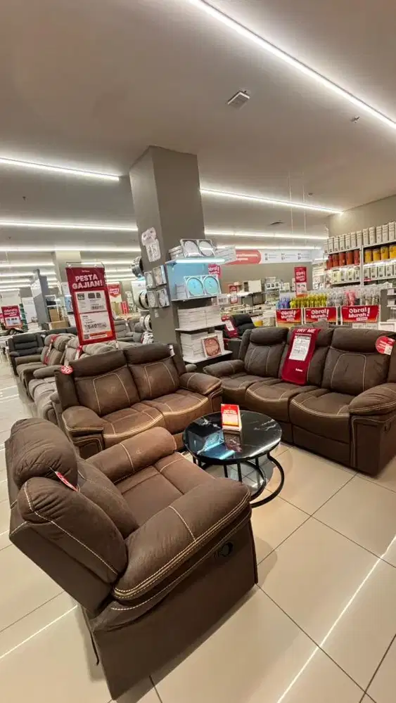 KREDIT SOFA SET RECLINER BISA , SYARAT HANYA KTP
