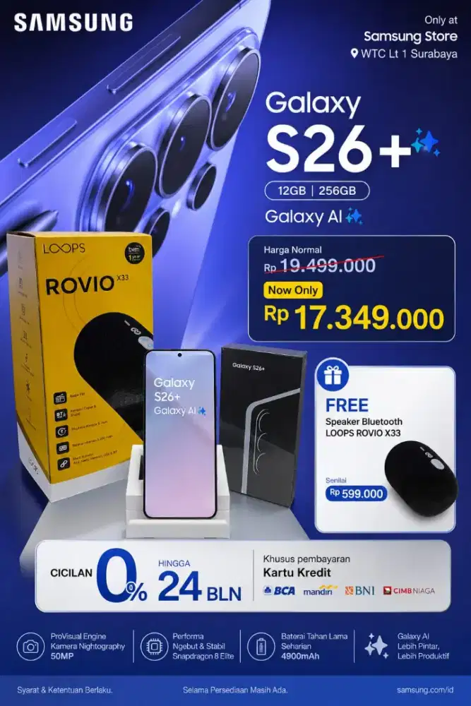 SAMSUNG GALAXY S26 PLUS SERIES || GARANSI RESMI SAMSUNG