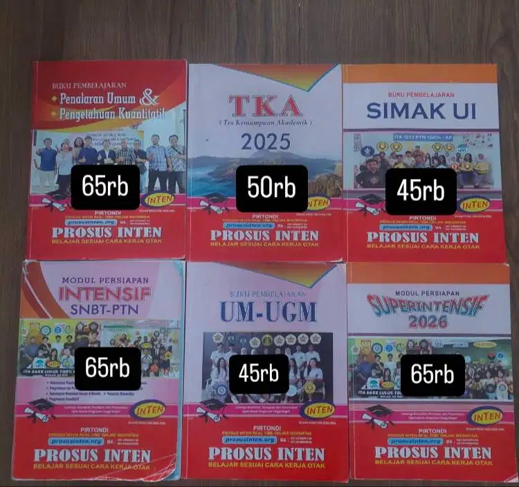Buku inten, buku edexcel, buku tka, buku