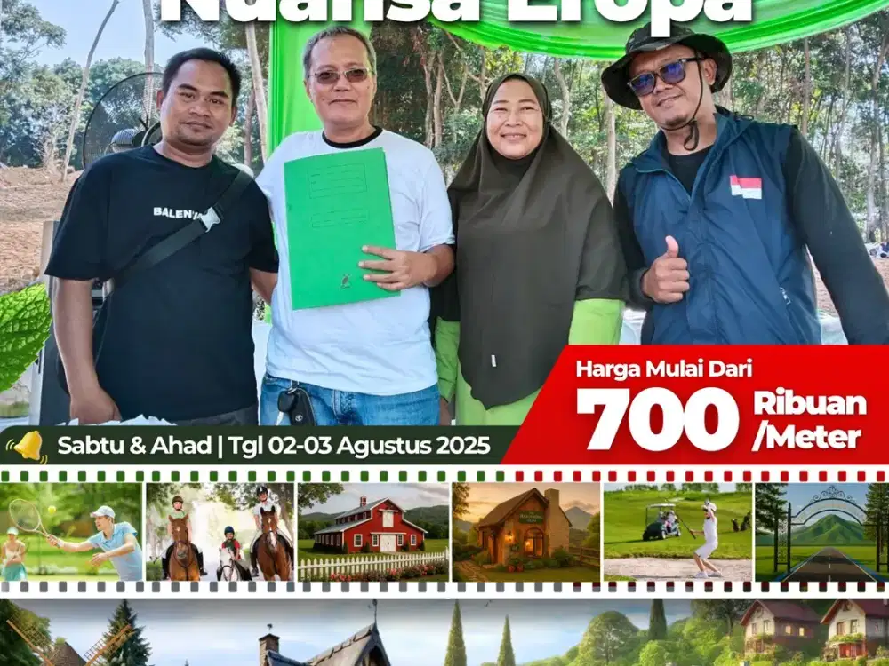 TANAH SHM MURAH DEKAT JAKARTA DIJALUR WISATA BOGOR