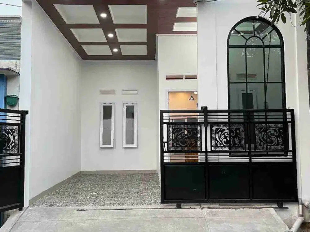 rumah baru full renovasi, bebas banjir di perumahan villa gading harapan 1,babelan, bekasi