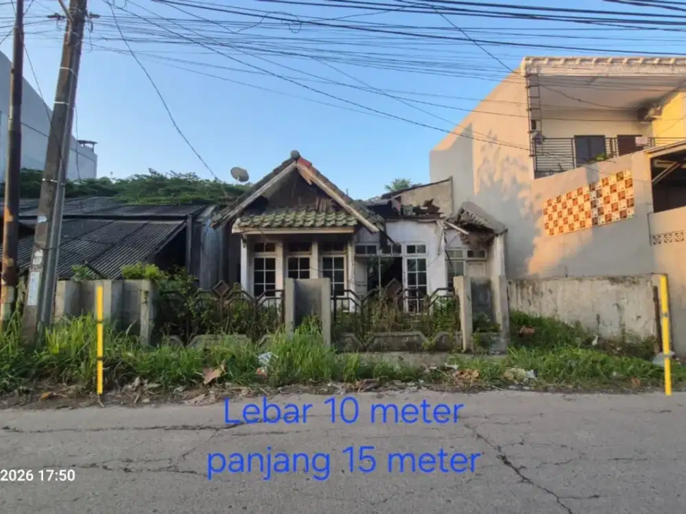 Dijual tanah rumah bahan di jalan Utama Harapan Indah 1