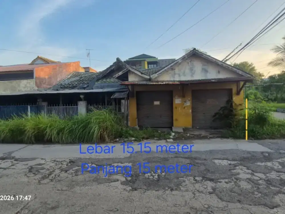 Dijual tanah rumah bahan posisi hook di jalan Alpukat Raya Harapan Indah