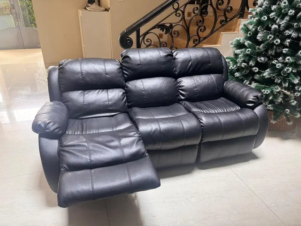 Sofa Cheers 2 + 3 seater kulit baru, bisa beli satuan