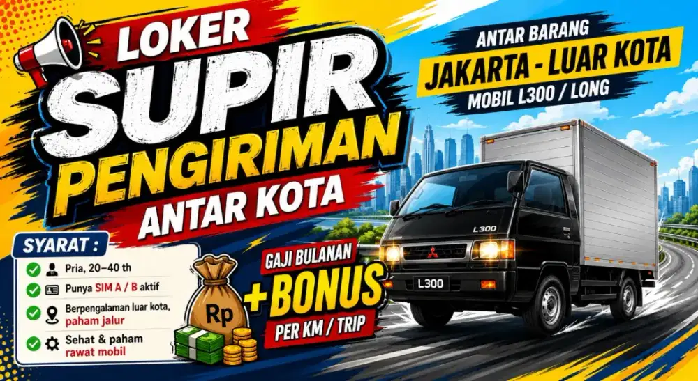 Supir barang - butuh cepat