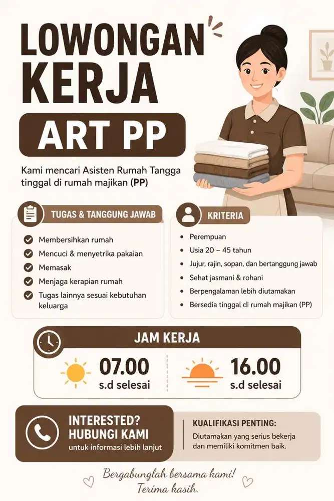 LOWONGAN ART PP AREA KEBON BAWAN, TANJUNG PRIOK