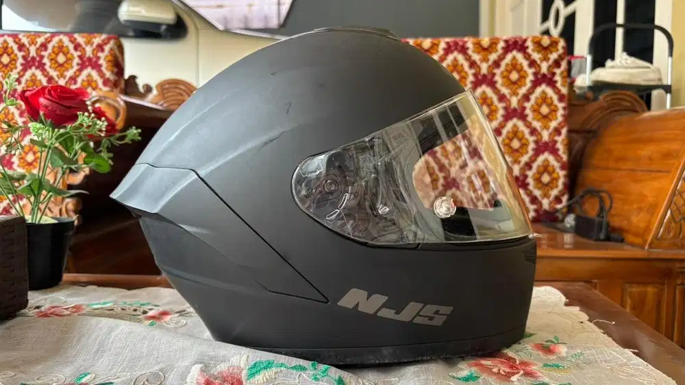 Helm  Full Face NJS ZX1 Black Doff