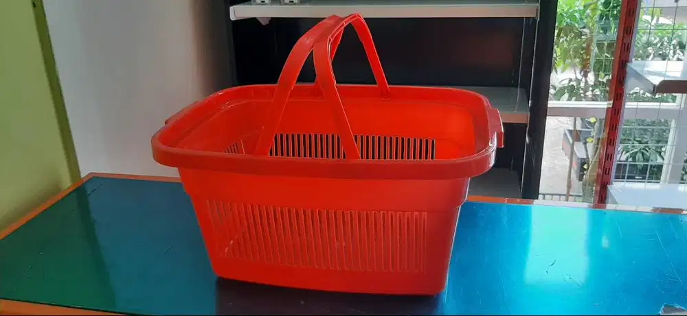 KERANJANG JINJING PLASTIK TEBAL RINGAN MUDAH DIBAWA SIAP KIRIM