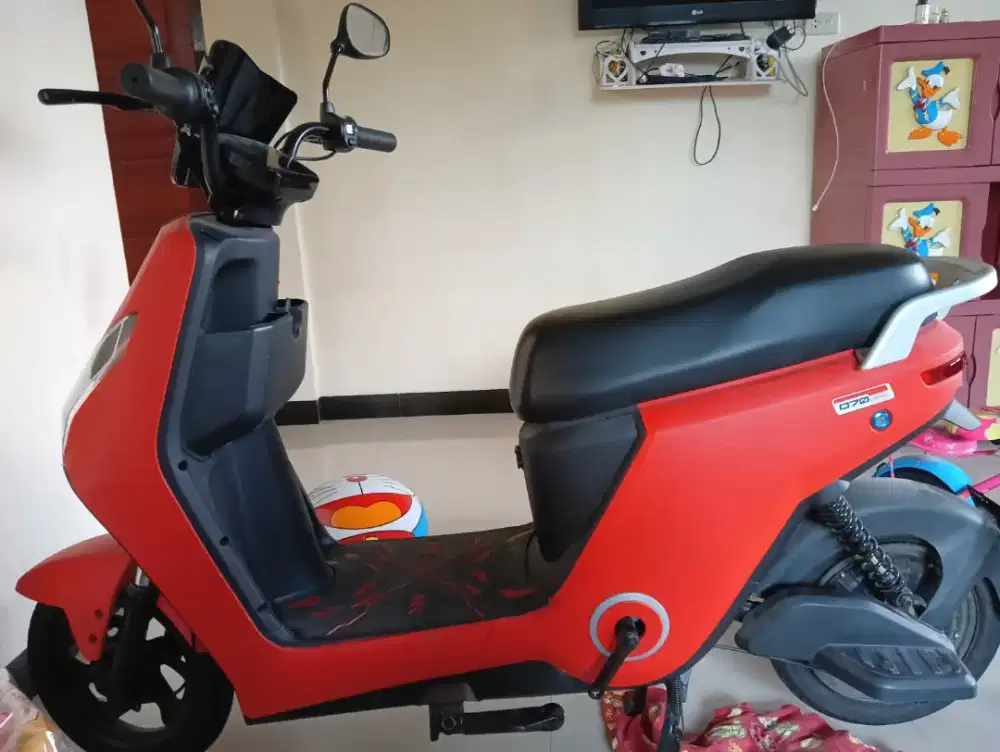 Sepeda Listrik Uwinfly D70 Merah (Bisa nego)