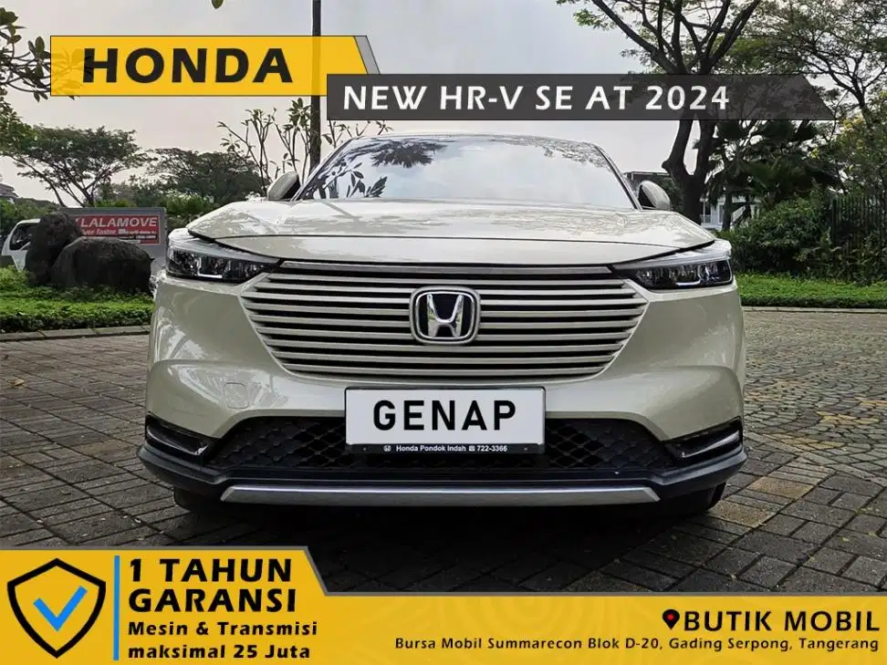New HRV SE Sensing 1.5 AT 2024 Sand Khaki. Pajak 1 tahun