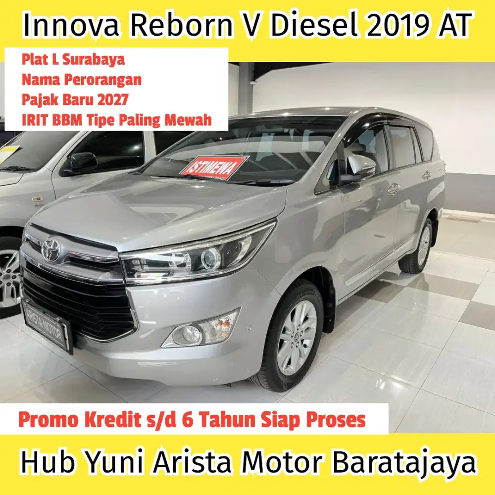 Innova Reborn V DSL 2019 Matic PjkBaru TGN1 Mewah Terawat IRITBBM