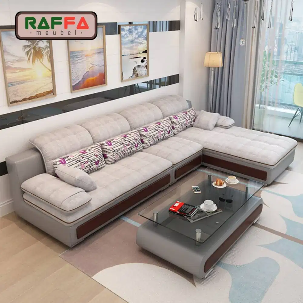 Sofa Leter L Minimalis - Sofa Ruang Tamu / Ruang Keluarga - Sofa Minim