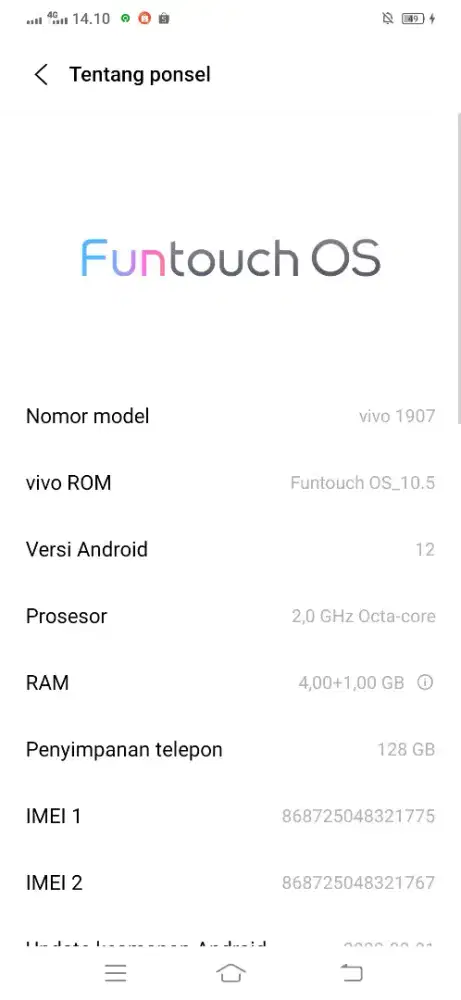 Di jual vivo hp seadanya