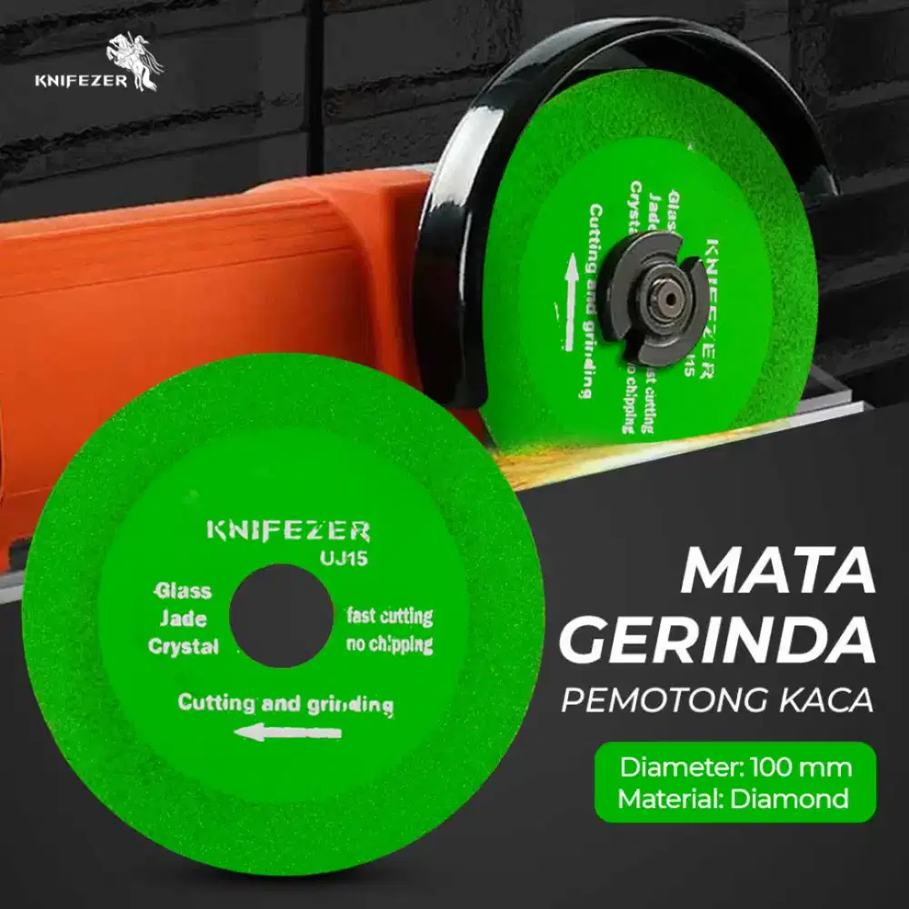 KNIFEZER Mata Gerinda Cakram Pemotong Kaca Diamond Cutting Disk 100mm