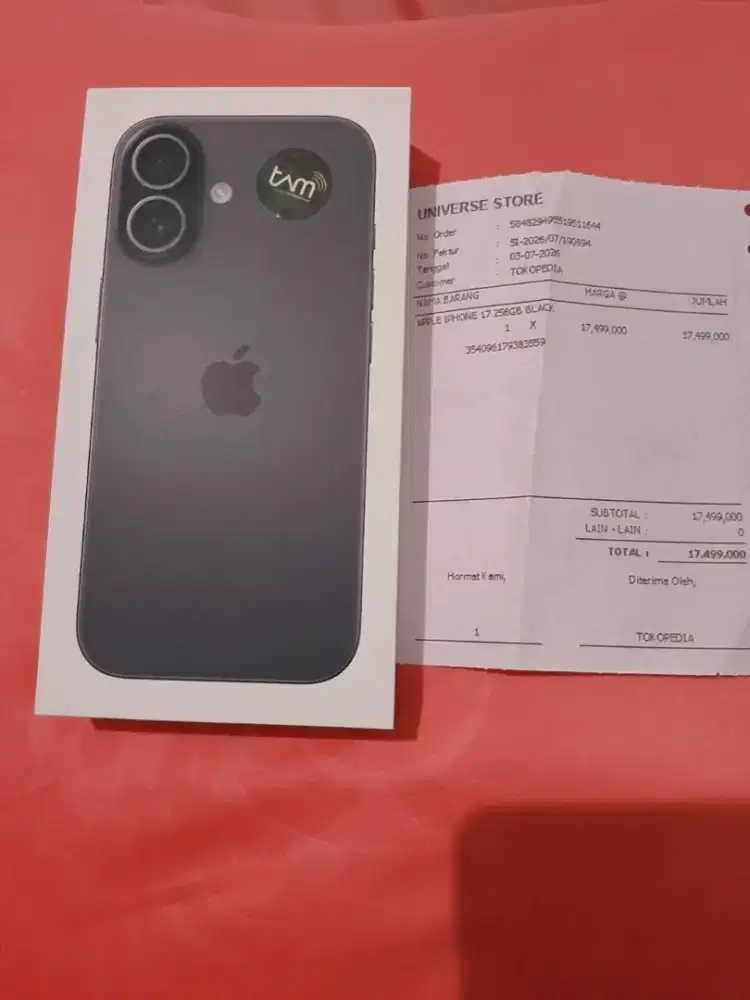 Handphone Iphone 17 basic Black New Segel (Nego)
