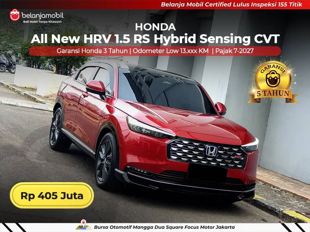 [LOW KM 13RB] Honda HRV HR-V HR V 1.5 RS Hybrid HEV Sensing 2025 2026
