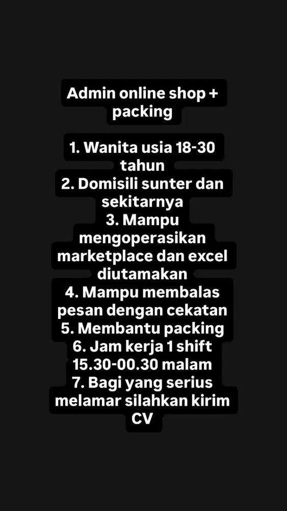 Admin Online Shop & Packing