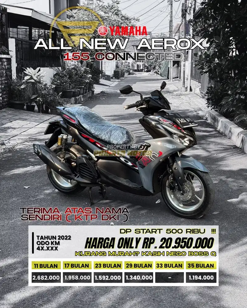CREDIT DP MULAI 500 RIBU !!! YAMAHA ALL NEW AEROX CONNECTED 2022