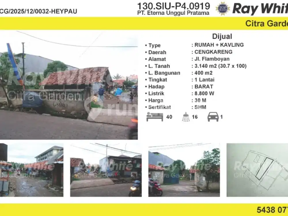 Dijual Murah Tanah Area Strategis SHM Cengkareng Barat 0032Heypau
