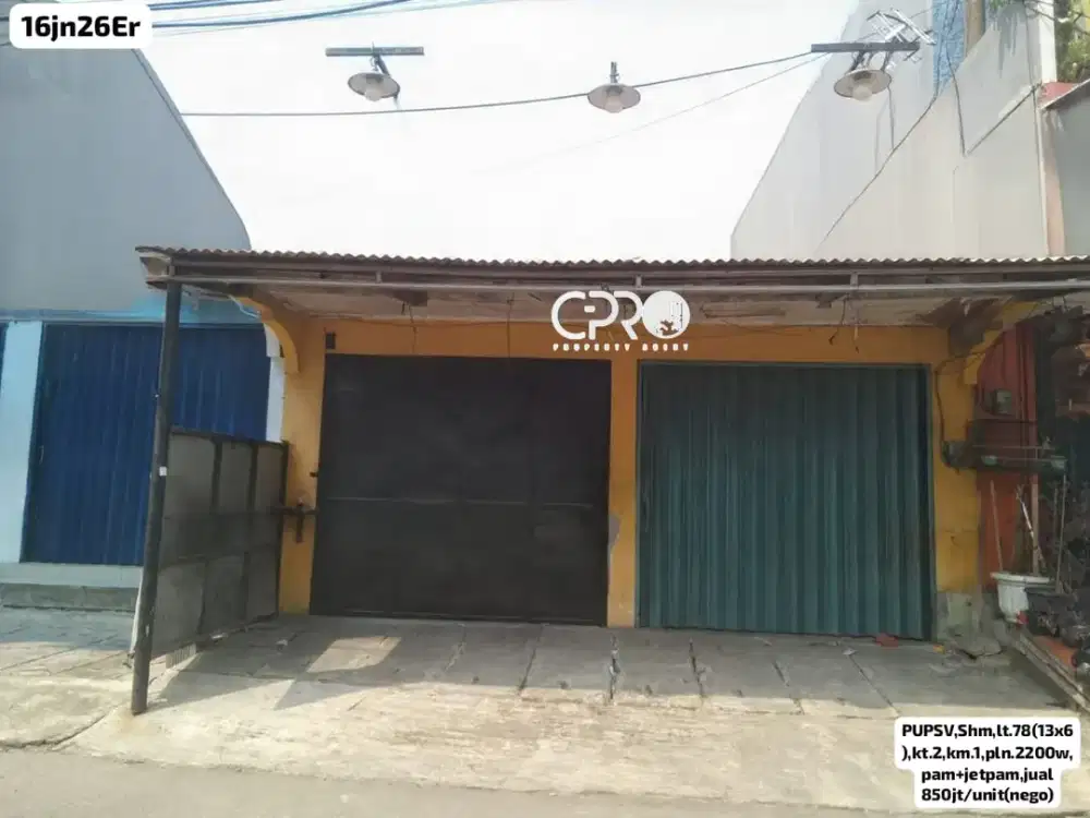 Ruko 2 Unit Lokasi Premium di Sektor 5 Pondok Ungu Permai Akses Jalan Ramai