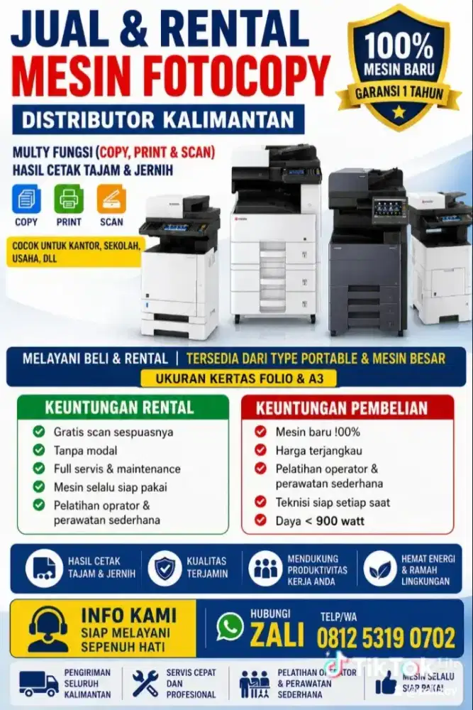 Jual dan rental mesin fotocopy hanya 9 jtan & 900 ribuan untuk rental