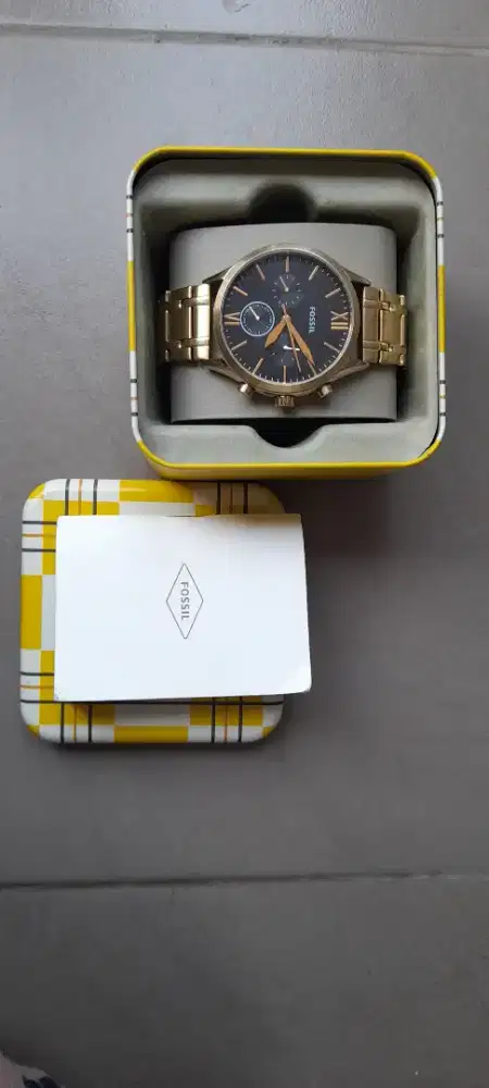 For Sale Jam Fossil BQ2366 gold stainless steel (like new)