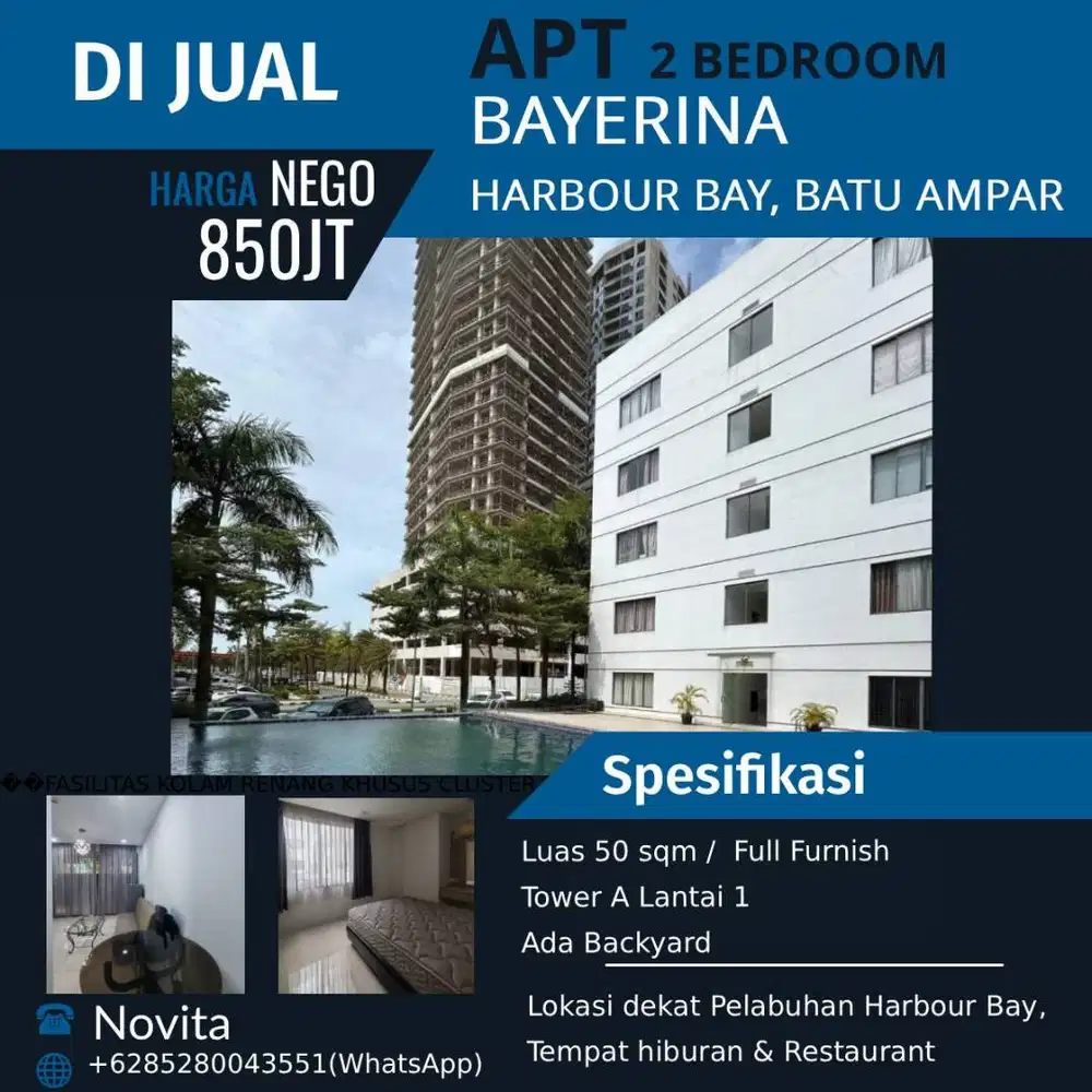 Apartment BAYERINA Harbour Bay, Batu Ampar