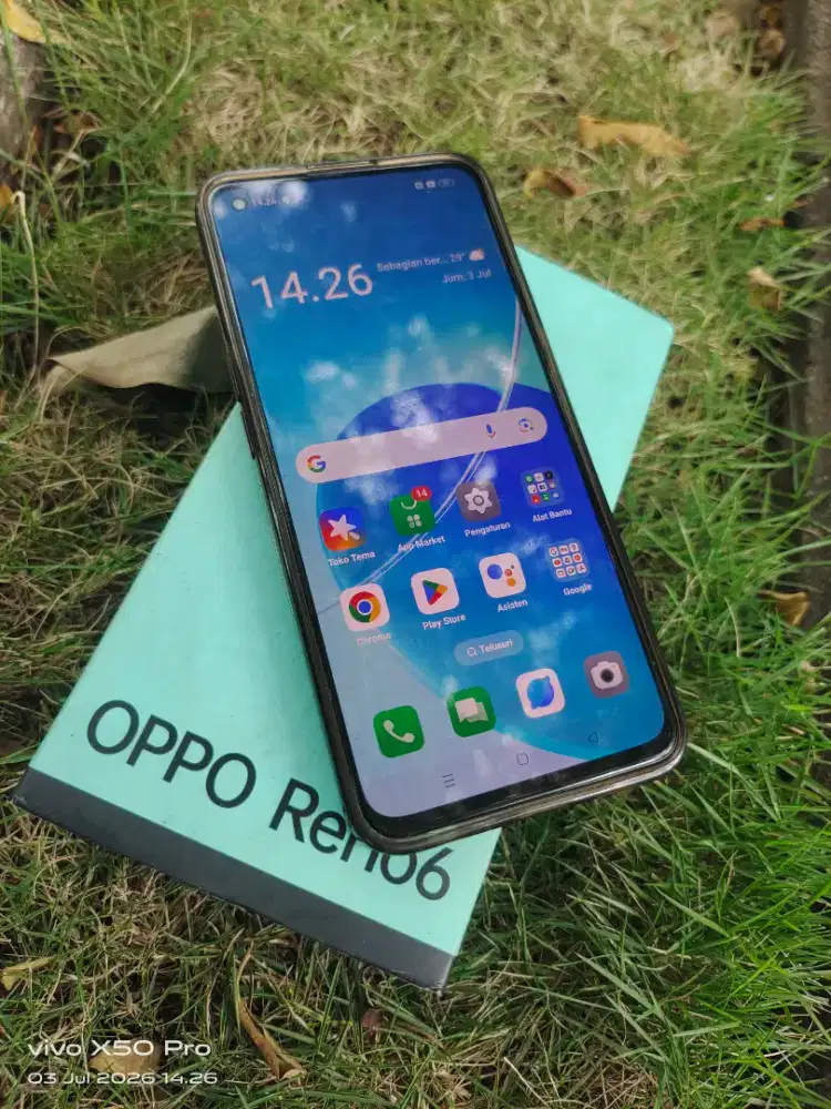 Jual OPPO Reno6 8/128 minus layar shadow resmi