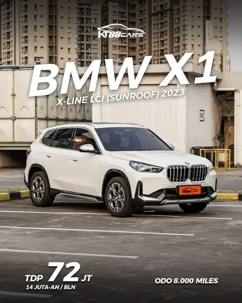 BMW X1 X-Line Lci Sunrof AT Tahun 2023 TDP 72 Jt Bergaransi Mesin