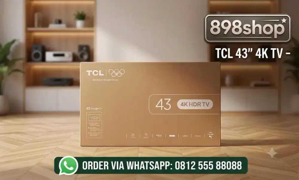 TCL LED TV 43 AI Google TV Android 4K UHD Digital TV Gaming Netflix