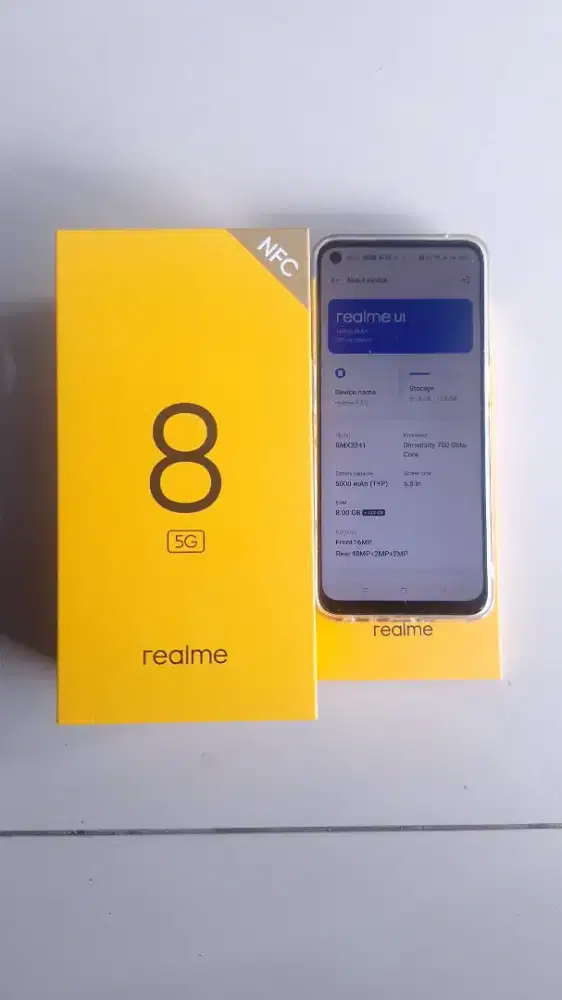 Hp Realme 8 5G Ram 8+4GB/128GB