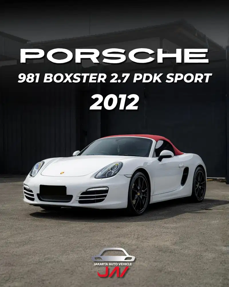 PORSCHE 981 BOXSTER 2.7 PDK SPORT CHRONO / LOW ODO / LIKE NEW