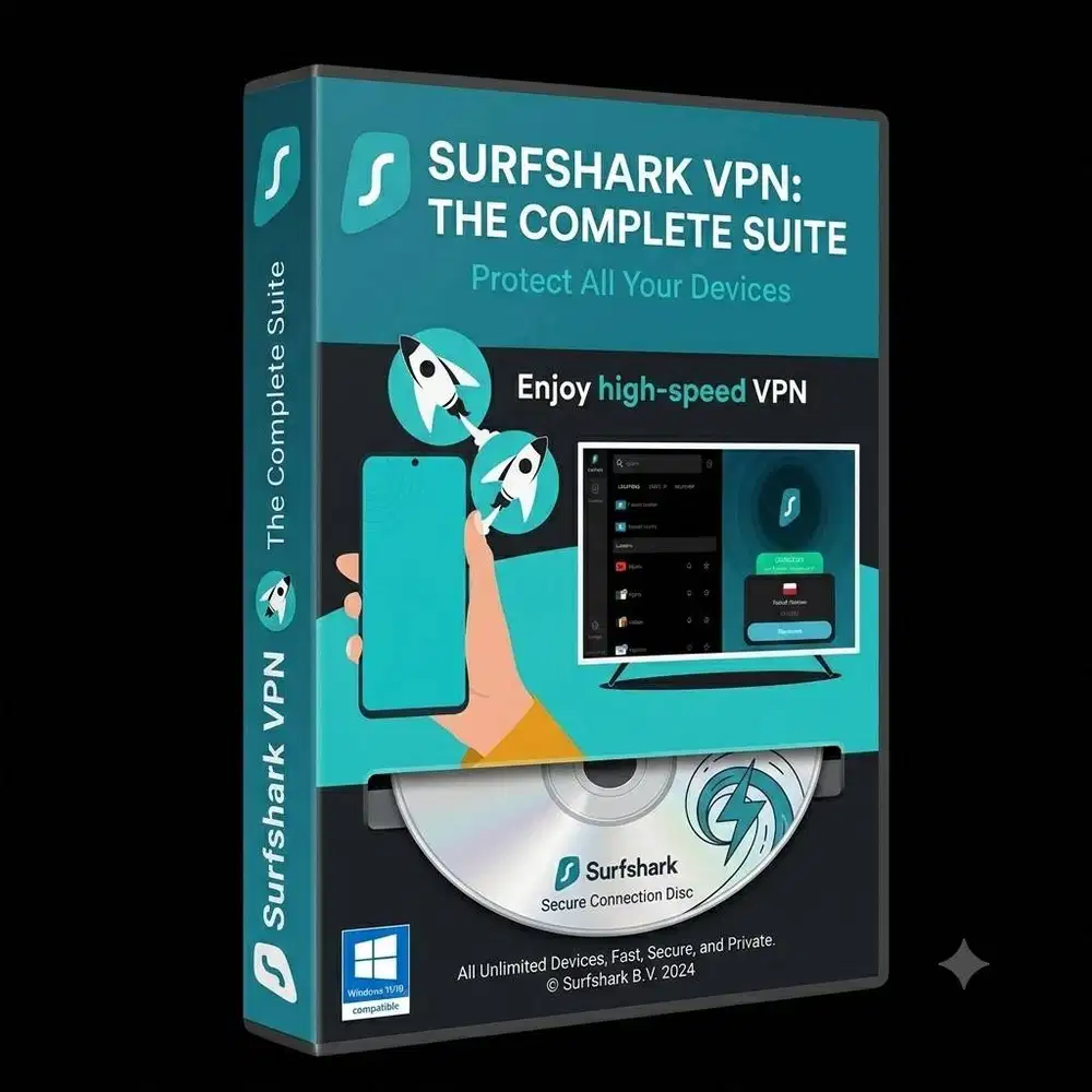 V.P.N Surfshark Premium RESMI 15 Bulan