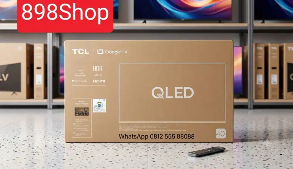 TCL TV 40 QLED 2026 Google TV Android Digital TV FullHD Hdr10 Resmi