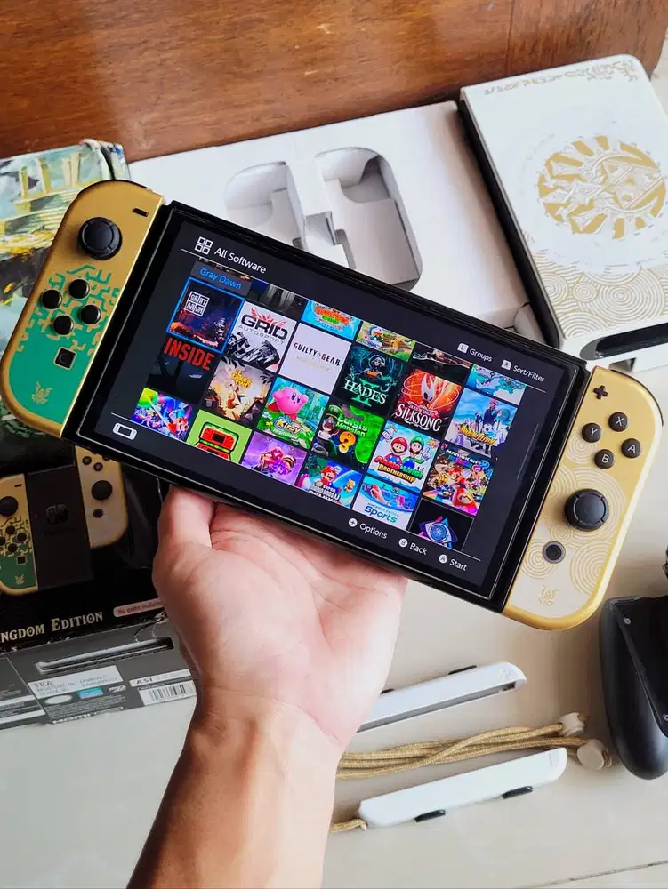 Nintendo Switch OLED 512GB Zelda Limited Edition Full Games Fullset