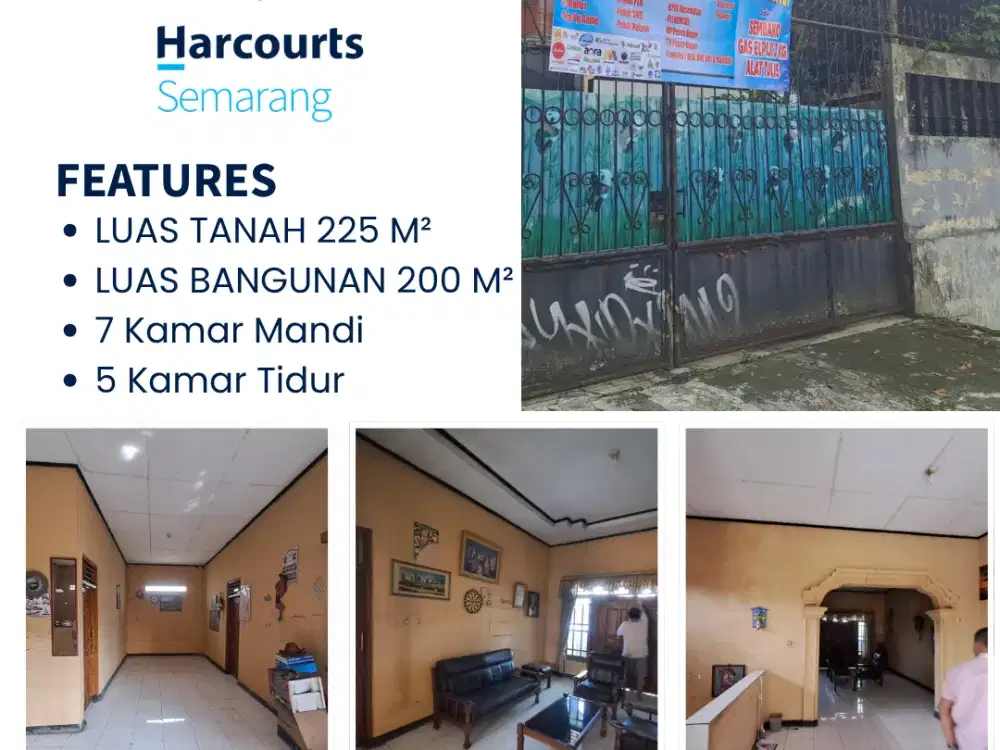 Rumah Besar 3 Lantai Strategis di Kaligentong Boyolali – Cocok untuk Hunian Keluarga Besar atau Usaha Kos