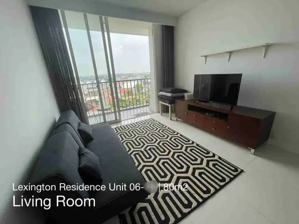 Disewakan atau Dijual 2 BR Rapih Apartment Lexington di Bintaro