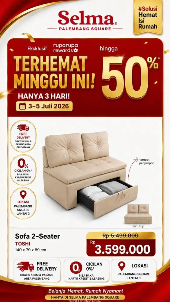 Promo Cicilan By Homecredit Sofa 2 Taeser