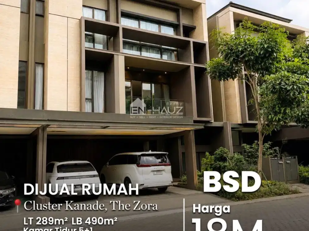 (MC) DI JUAL RUMAH CLUSTER KANADE, THE ZORA, BSD