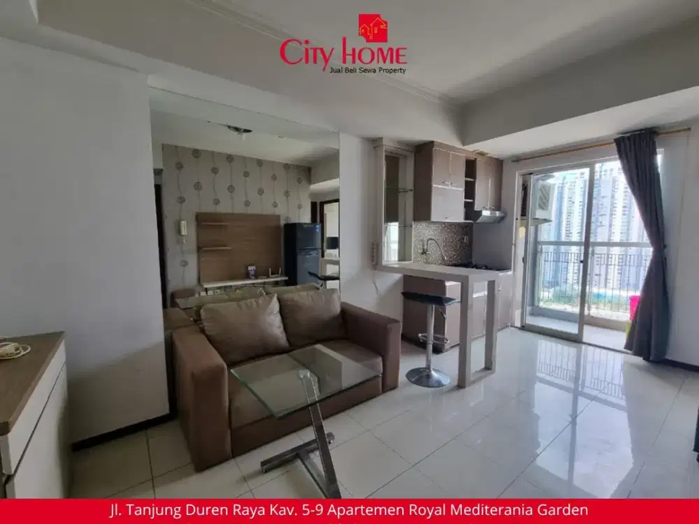Disewa - 2+1 BR Royal Mediterania Garden Apt at Podomoro City