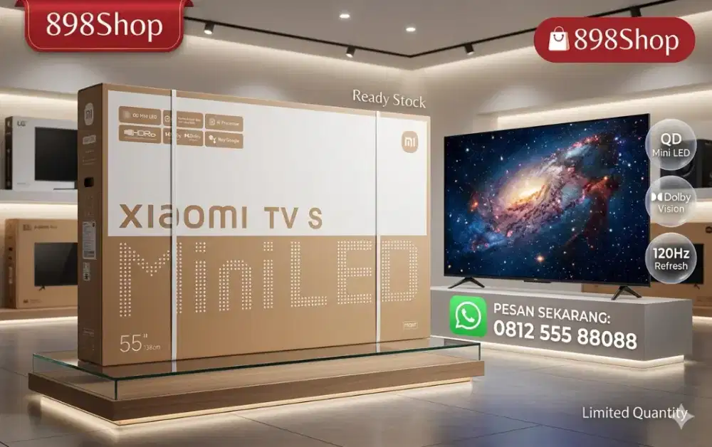 Xiaomi TV S Mini LED 55 Google TV Android 4K UHD 144Hz Dolby Vision