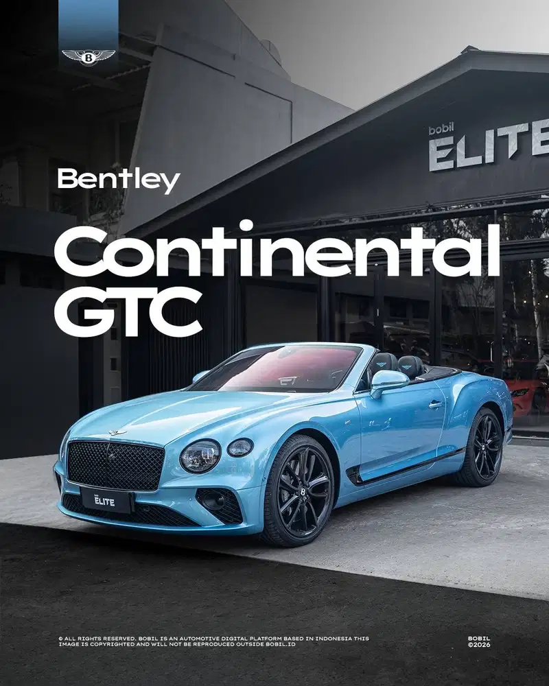 NIK 2022 Bentley Continental GTC V8 Mulliner Paint Range - Kingfisher